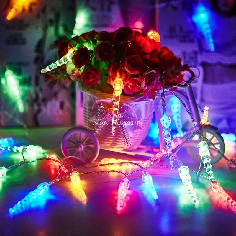 СВЕТОДИОДНАЯ Гирлянда в виде сосулек 10 м 20 30 50 м|icicle led|holiday lightsled string fairy |
