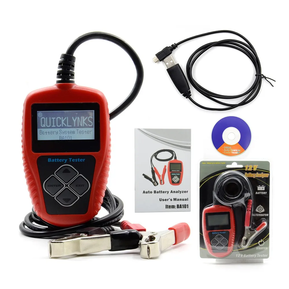Prix pour D'origine Auto Testeur de Batterie QUICKLYNKS BA101 Automobile 12 V Véhicule Batterie De Voiture Testeur BA101 Batterie De Voiture Analyseur Prix pour D'origine Auto Testeur de Batterie QUICKLYNKS BA101 Automobile 12 V Véhicule Batterie De Voiture Testeur BA101 Batterie De Voiture Analyseur