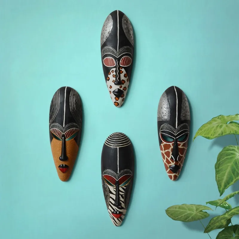 Креативные ретро экзотические африканские маски из смолы, настенные фотообои для портретов, подвесные украшения, аксессуары для дома, лучший подарок