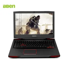 Bben Тетрадь Окна 10 Intel Core i7-7700HQ Quad Core 17.3 дюймов IPS Экран 32 ГБ DDR4 Оперативная память M.2 512 ГБ SSD 2 ТБ HDD ноутбука