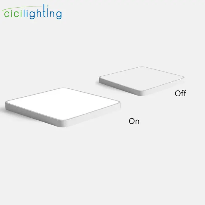 Светодиодный потолочный светильник, современный квадратный светильник, светильник для гостиной, светильник для спальни, кухни, ультратонкий прямоугольный светодиодный потолочный светильник черного цвета