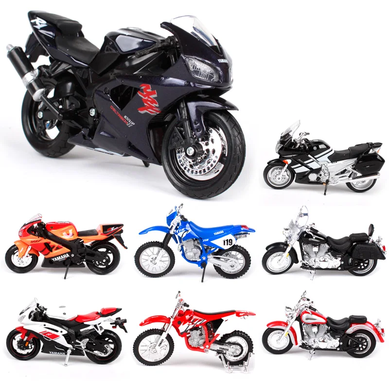 Maisto 1:18 игрушечный мотоцикл из сплава модель мотоцикла YZF R1 R6 FJR 1300 YZ 450F Road Star Коллекция игрушек для мальчиков Машинки подарок