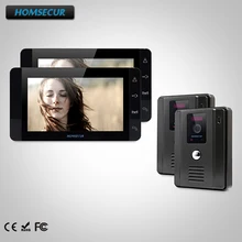 HOMSECUR 7 «Видеодомофон Система Телефонного Звонка + Открытый Мониторинг для Дома/Квартиры TC011-B + TM703-B