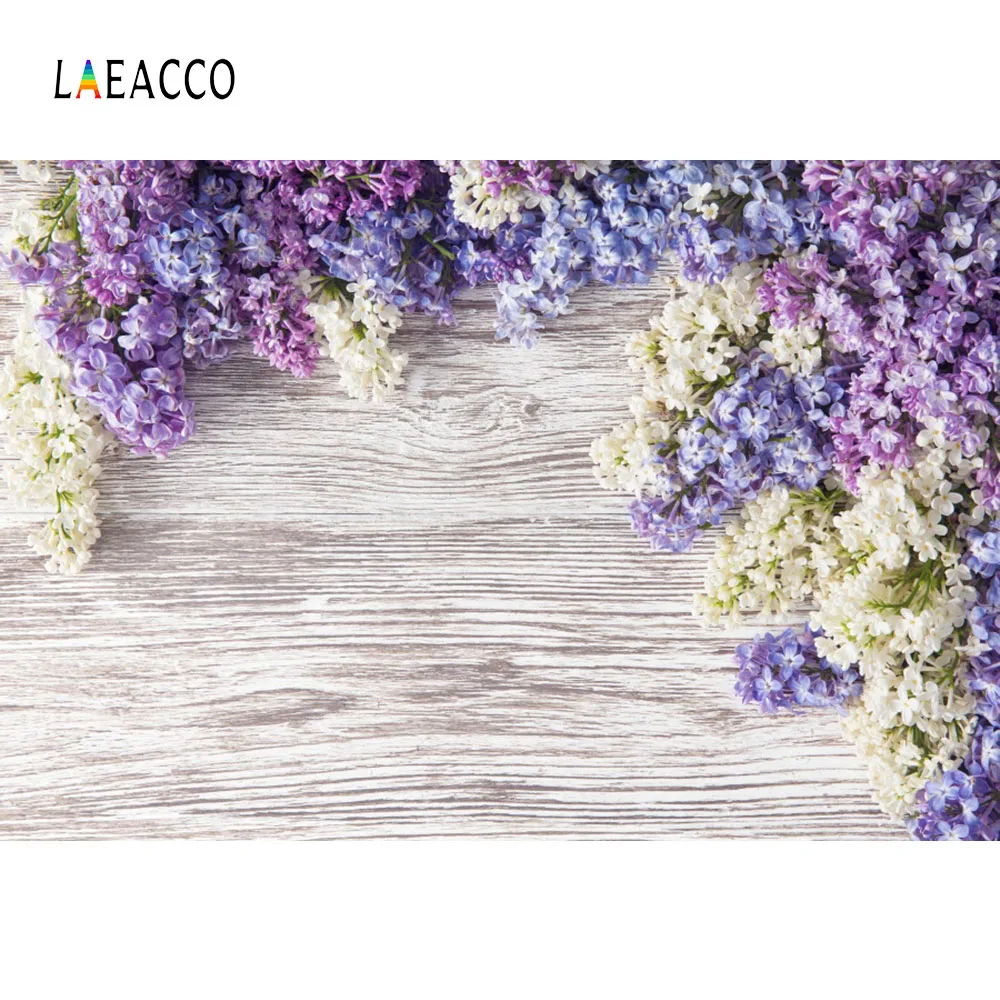 

Laeacco Spring Blossom Flowers Wooden Board Baby Girl Photophone Photo Backdrop Photography Backdrops Photo background For Photo