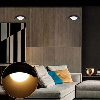 

Moon Shape LED Wall Lamp Modern Light For Theater KTV Bar Showcase Restaurant Gallery Living Room Indoor Places Home Lighting