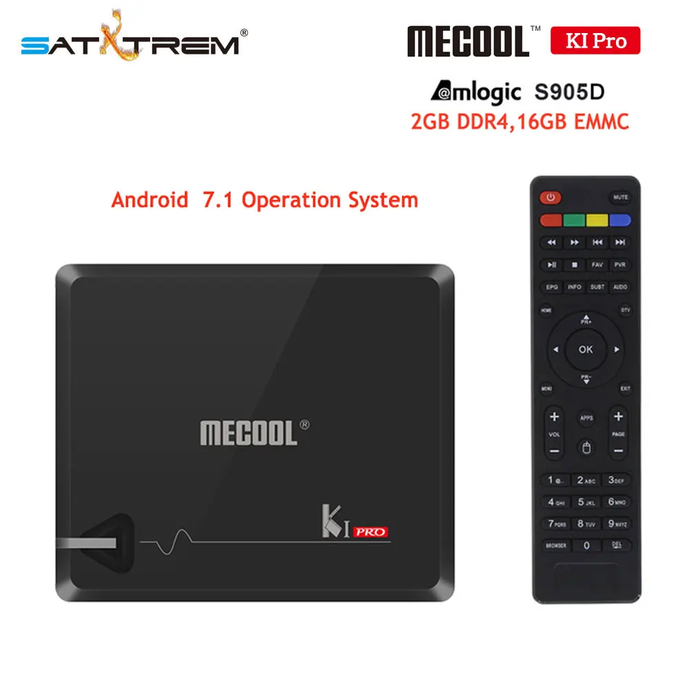 MECOOL KI Pro smart tv телеприставка Android DVB T2/C S905D DDR4 2,4G/5G WiFi H.265 HD 4K DVB S2 приставка медиаплеер PK kii pro