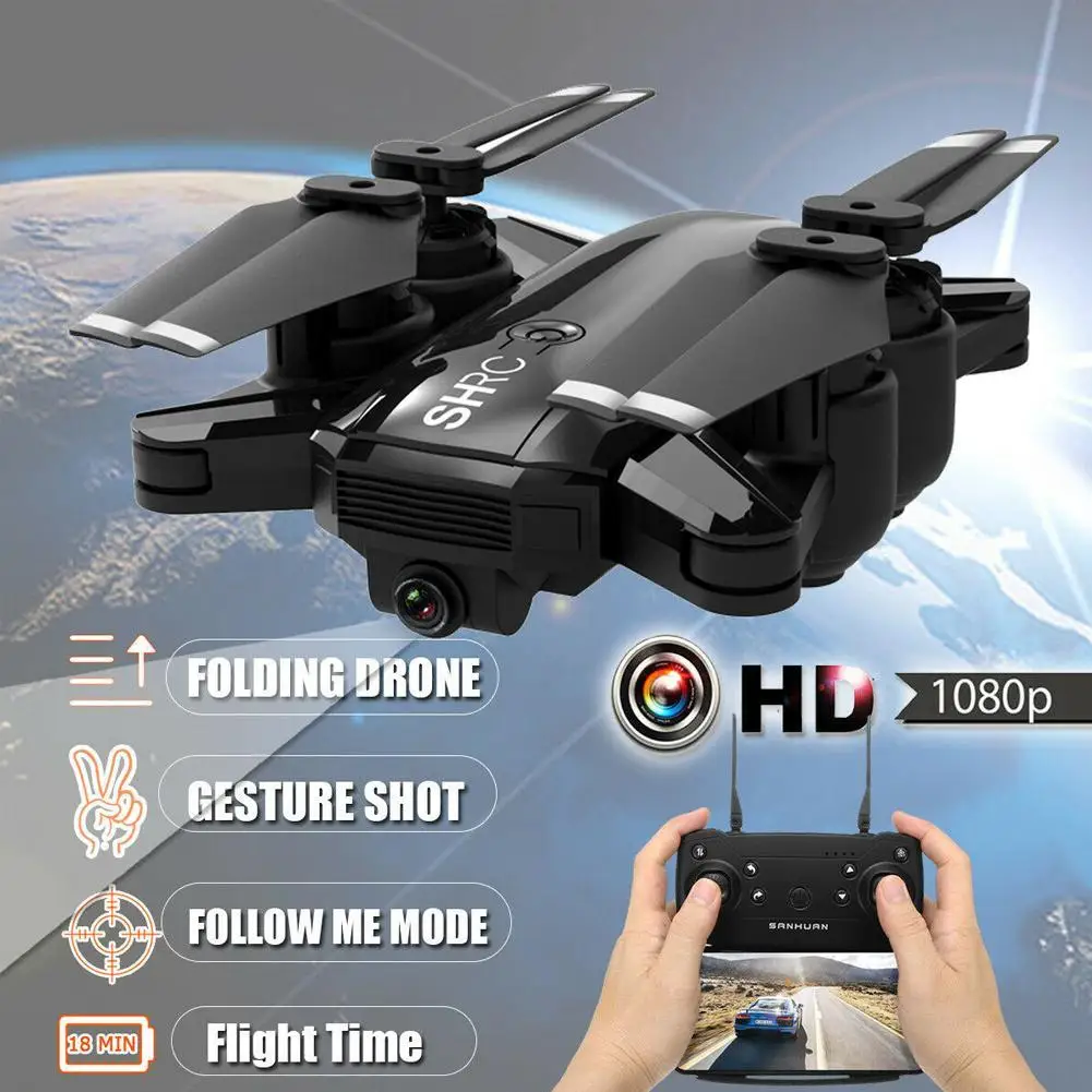 

New SHRC H1G 1080P 5G WiFi FPV GPS Follow Me Mode Foldable 15mins Flight Time RC Drone Quadcopter RTF