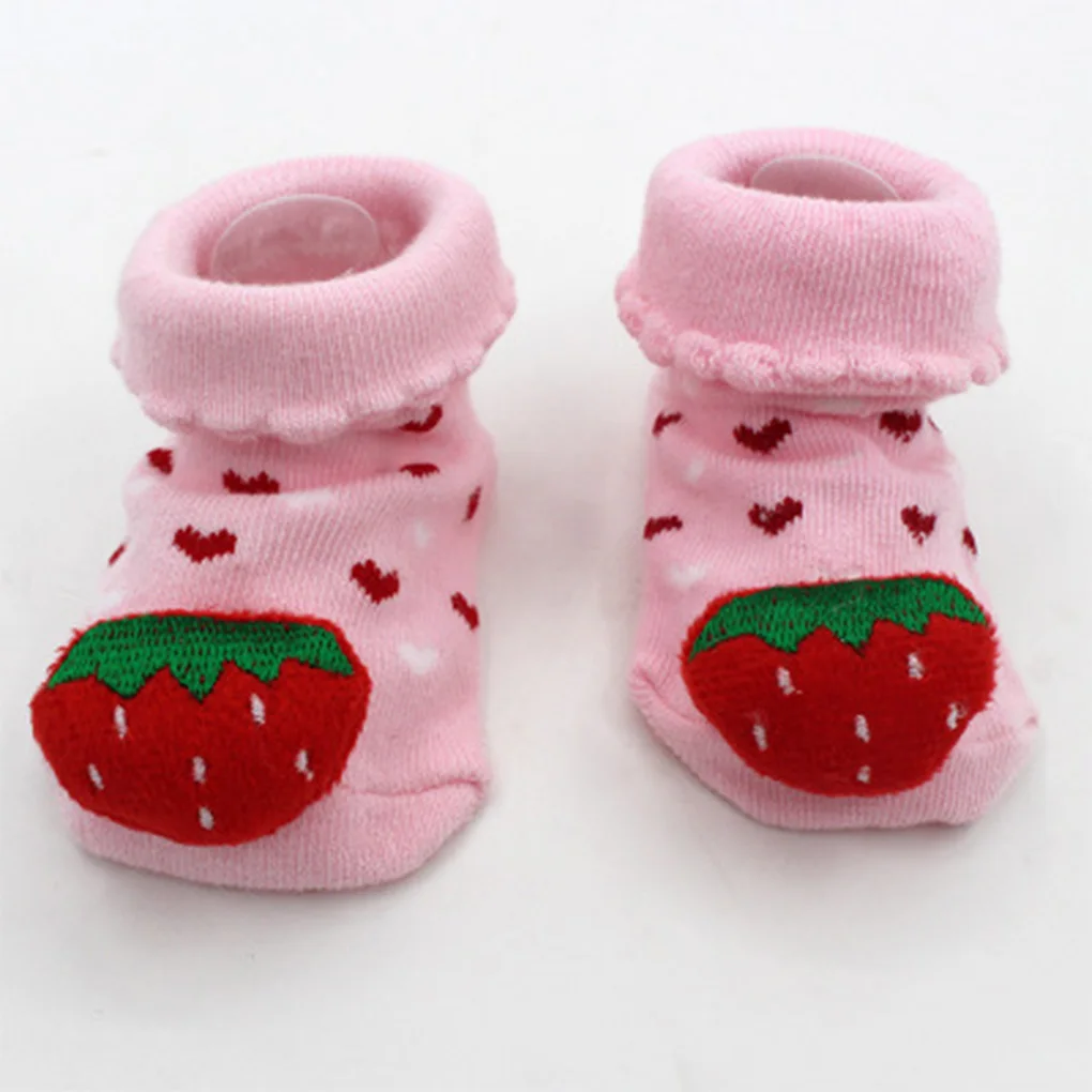 Носки для новорожденных хлопок детские носки для малышей подарок животных много Нескользящие с резиновой подошвой ребенка