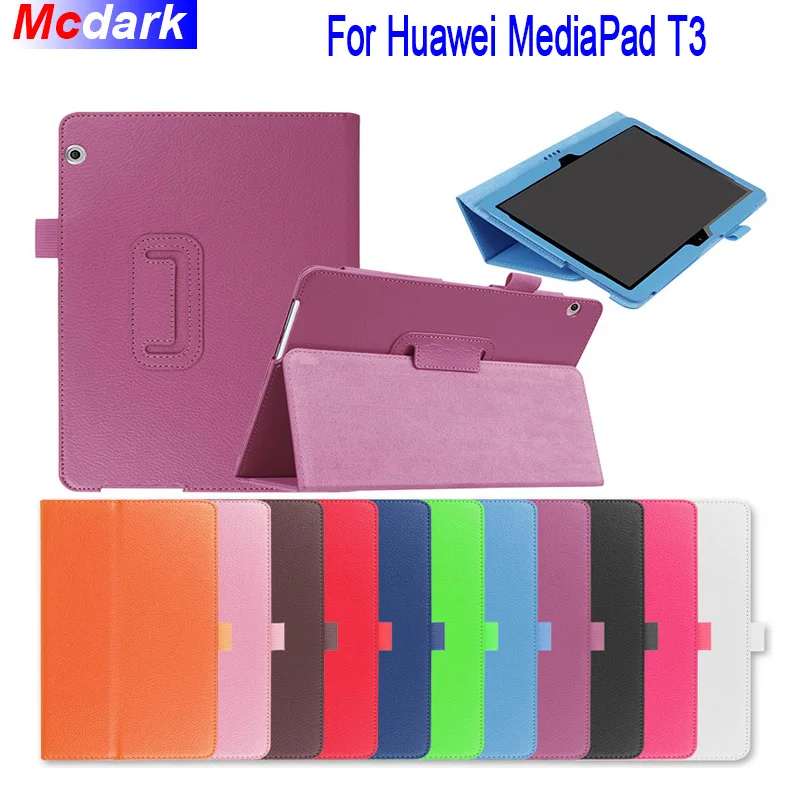 Mcdark для Huawei Media Pad MediaPad T3 10 телефон 9 6 дюйма Honor Play 2 кожаный чехол планшета с
