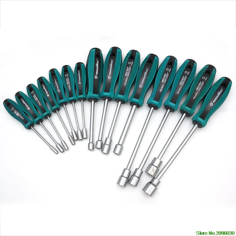 Торцевой ключ отвертка металлическая Шестигранная гайка ключ ручной инструмент отвертка 3 мм-10 мм