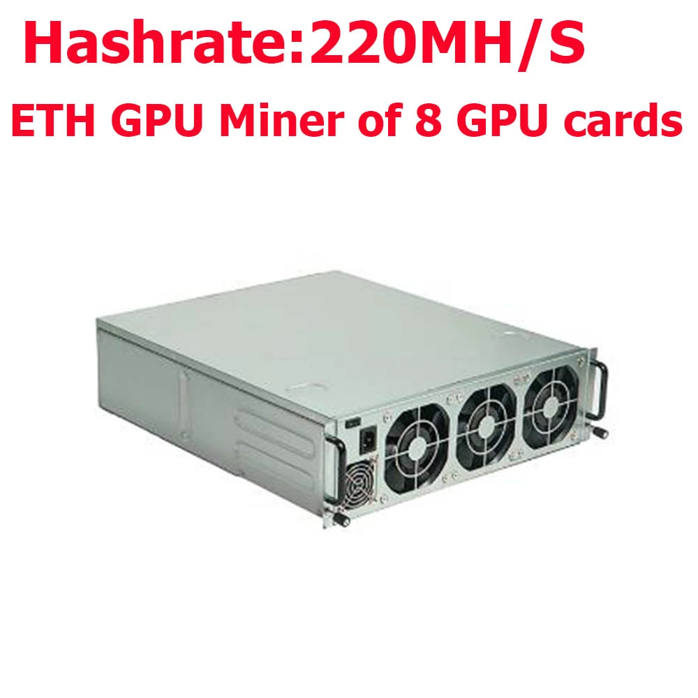 Eth Gpu Miner Of 8 Gpu Cards Hash Rate 220mh S Raden Rx570 Gddr5 Ethereum Mining Machine With Power Supply Inside Miner Miner Miners Miningmineral Machine Aliexpress