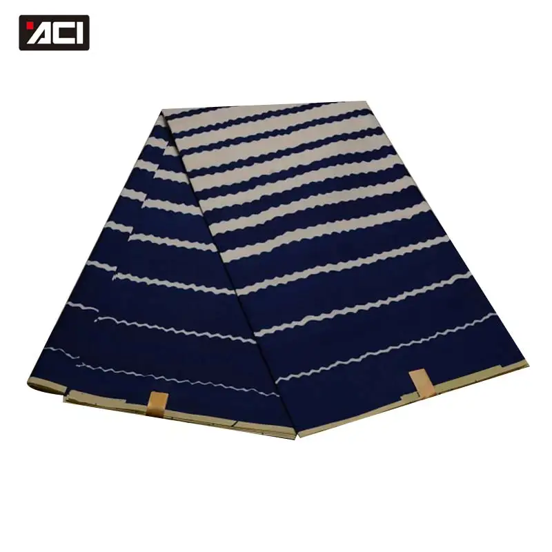 

ACI New 2019 African Wax Fabric Veritable Wax Ankara Fabric 6 Yards/Piece African Print Polyester Wax Fabric For Lady Dresses
