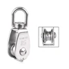 10Pcs 304 stainless steel M15 Pulley Steel Wire Pulley Swivel Hook Single Wheel Swivel Lifting Rope Pulley Block For Wire Rope ► Photo 2/6
