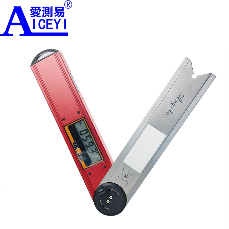 

360 Degree Digital Angle Finder Meter Inclinometer Spirit Level Protractor Data Hold Bubble Level Gauge