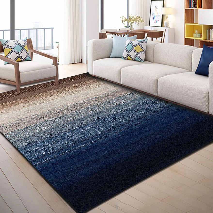 

Northern Europe Restore Gradual Geometry Stripe Large Carpet For Living Room Doormat Eara Rugs alfombra tapete para quarto