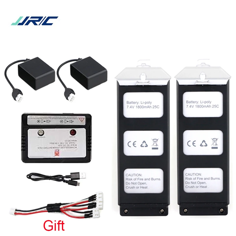JJRC JJPRO X5 Аккумулятор 7 4 В 1800 мАч литий полимерный аккумулятор зарядное устройство