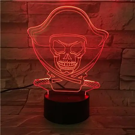 3D лампа Аниме Драконий жемчуг Одна деталь луффи Рисунок настольная лампа USB Цвет изменение атмосфера детский спальный светодиодный Ночной светильник, мальчикам, подарок на день рождения - Испускаемый цвет: White