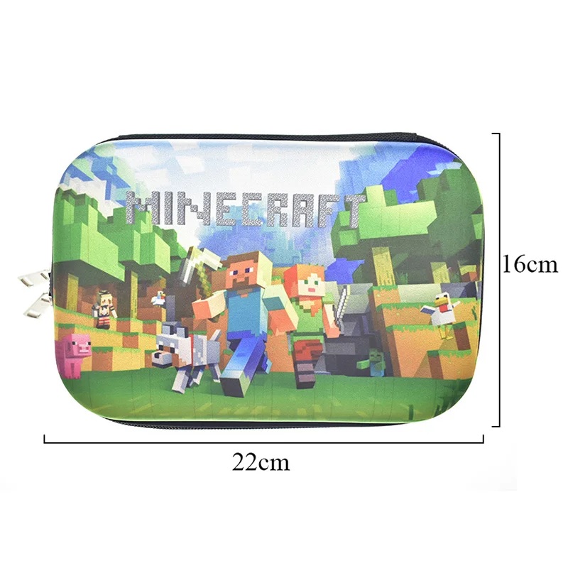 

Minecraft Pencil Case For Kids Boys Multifunction Pencil Pen Bag Large Capacity EVA Materials Office Material Escolar Stationery