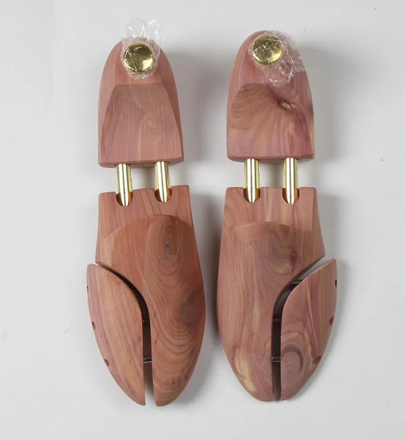 Две Трубки красного кедра дерева регулируемый обуви формирователь Мужская обувь дерево