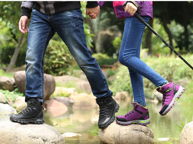 Женская походная обувь уличный рюкзак для путешествия альпинистские походные ботинки Нескользящие водонепроницаемые прогулочные беговые кроссовки спортивные на шнуровке