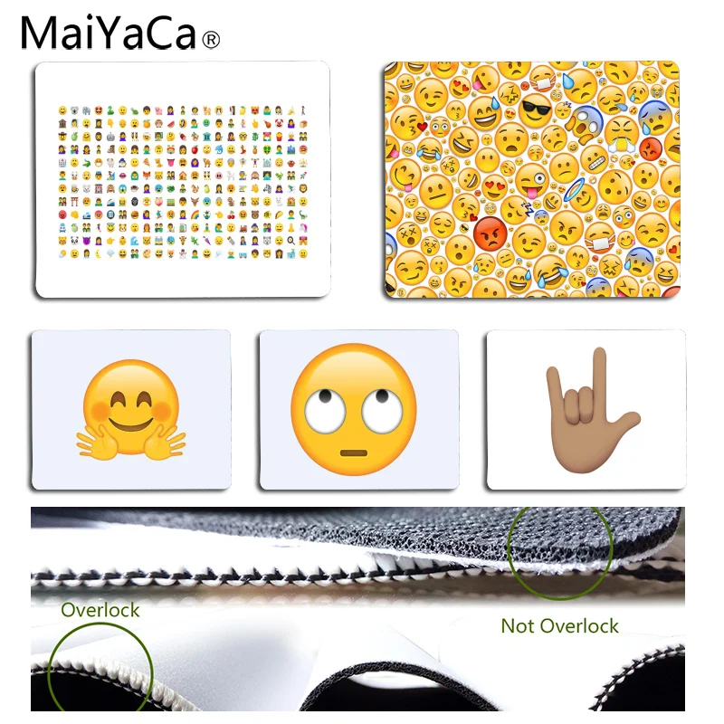 MaiYaCa Your Own Mats Expression emoji mouse pad gamer play mats Size