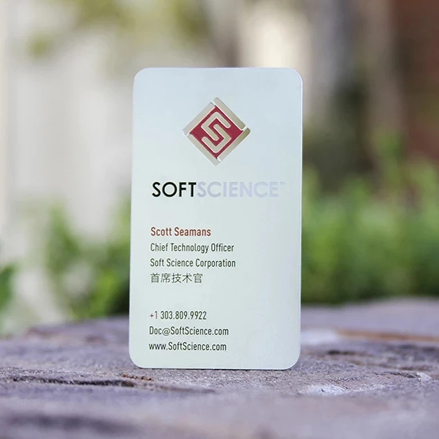 

metal business card Stainless steel business card blank metal business card