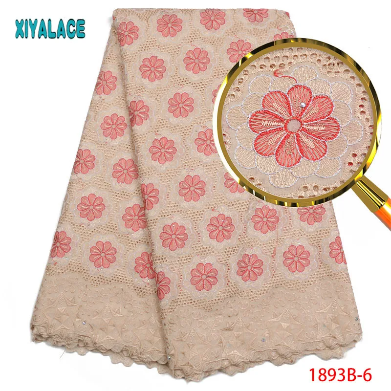 

2018 Best Selling Swiss voile lace African Lace Fabric Cotton 2018 High Quality Rhinestones Nigerian Lace Fabric PGC1893B-1