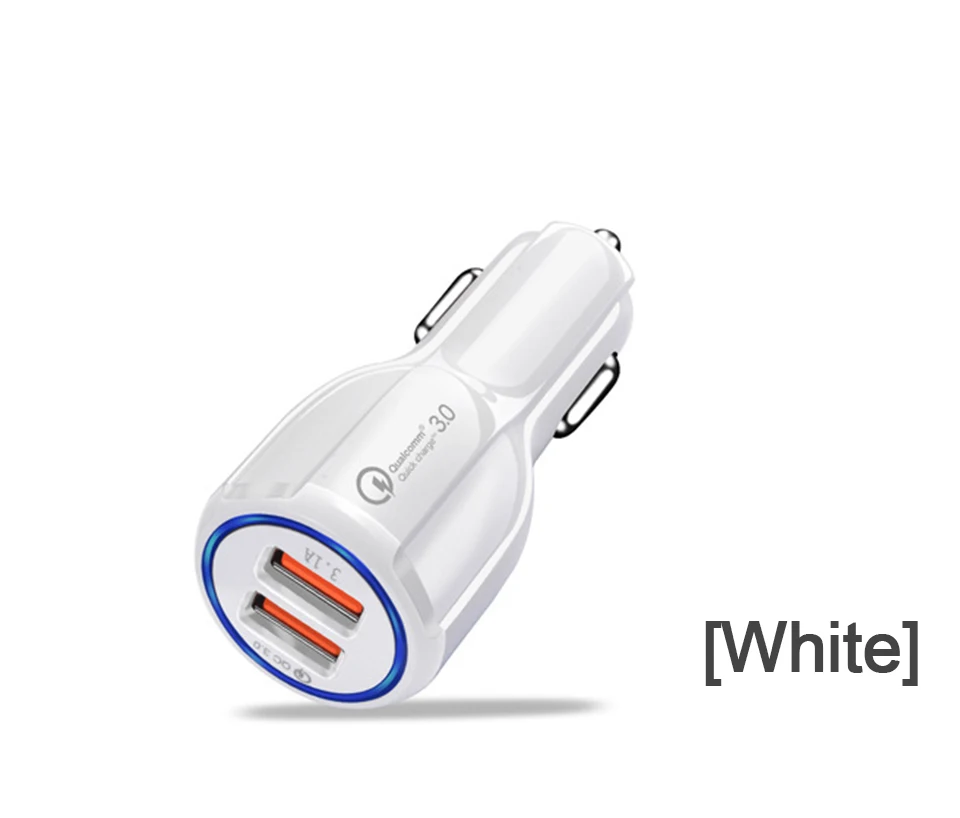 Quick Charge QC 3.0 USB Car Charger For Mobile Phone Fast PD Car Charging Chargers Dual USB 3.1A 5912V For Universal Phone (9)