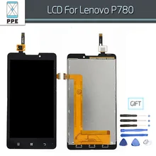 100 Tested New Original Lcd Display For Lenovo P780 Lcd Touch Screen Digitizer Pantalla Complete Replacement