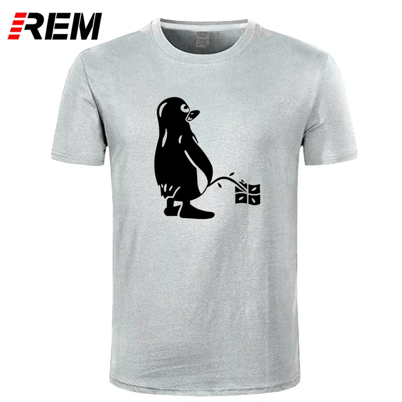 REM PENGUIN LINUX UBUNTU OZF Футболка Топ лайкра хлопок мужская футболка дизайн Высокое качество цифровой струйной печати - Цвет: 6