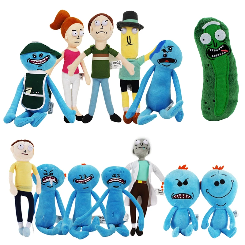 Jouets Tv En Peluche 13styles De Dessin Anime Joyeux Triste Visage Mousseux Mr Ete Jerry Caddy Mr Meeseiks Aliexpress
