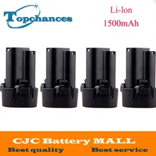 4PCS Battery for Makita 10.8V 10.8 Volt BL1013 BL1014 TD090D TD090DW LCT203W 194550-6 194551-4Li-ion Electric Power Tool