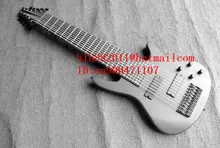 new 10-strings electric bass guitar in gray with black hardware and rosewood fingerboard + free shipping F-2108