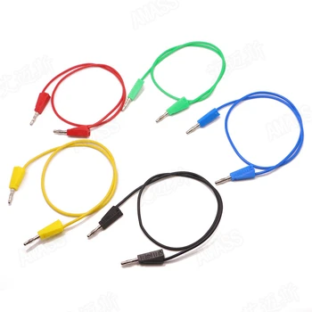 

Amass 4.0mm test wire Two ends can be stacked plug male banana plug 0.75 square 0.25M 0.5M 1M