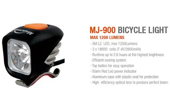 Magicshine MJ-900 1200 люмен Ультра легкий MTB или дорожный велосипед