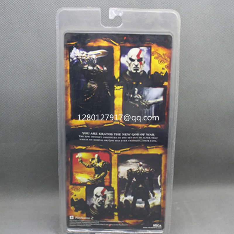 7 дюймов Высокое качество NECA God of War 2 II Kratos Armor Медуза/нож пламя ПВХ фигурка
