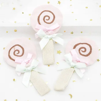 

6Pcs 10cm Kawaii Wave Plate Sugar Applique Fillable with Hole on Back for Leggings Clothes Hat Sewing Supplies Patches Decor G67
