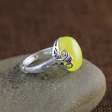 Silver jewelry wholesale new retro personality small ring opening pulp