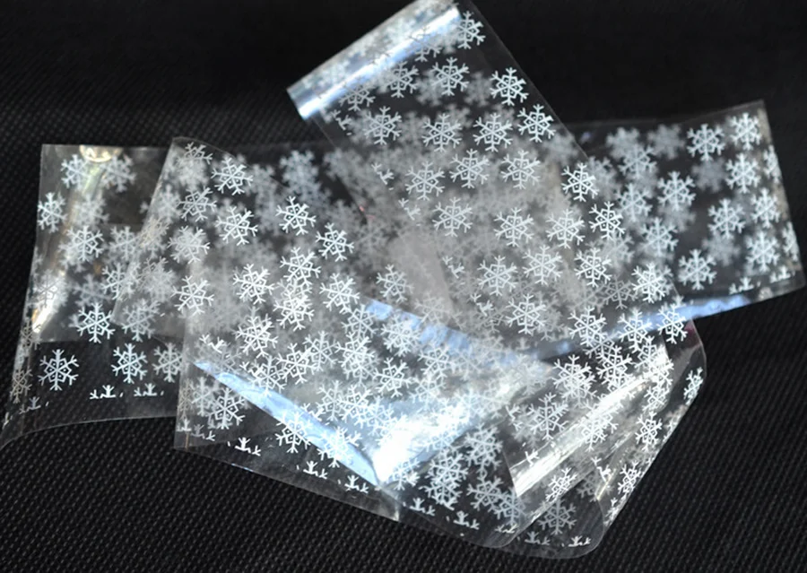 1000pcs Snowflake Nail Foil White Snow Christmas Design Nail Art Transfer Foil Manicure fashion Transfer Sticker Paper