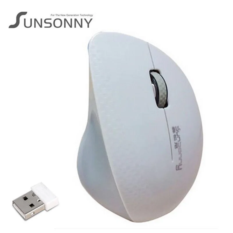 Универсальный Sunsonny sr-7700 imp Беспроводной USB 2.4 ГГц Мышь настольных игр компьютер офисный ноутбук интеллектуальные Мощность экономии Мыши компьютерные - Цвет: Серый