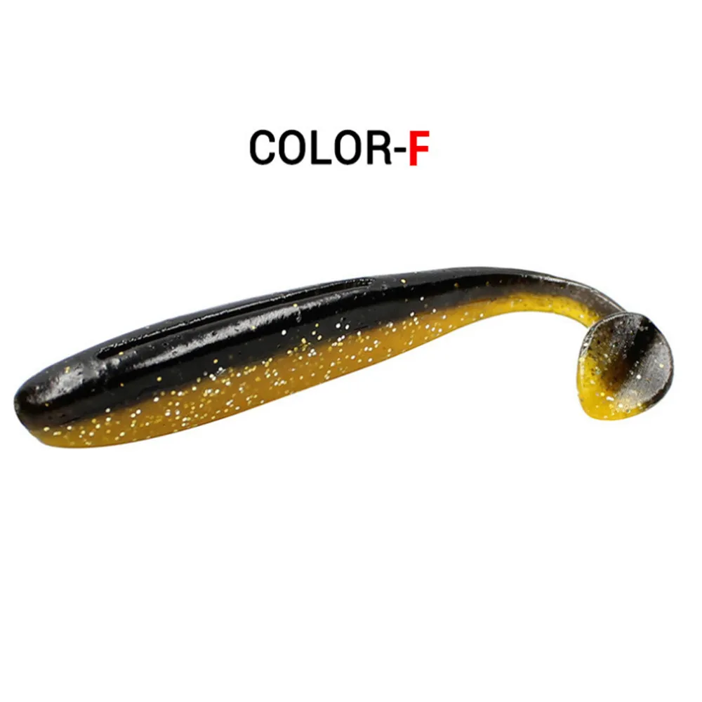 6PCS/Lot 9cm 3.5g Wobblers Fishing Lures Easy Shiner Jig Swimbait Silicone Soft Lure Artificial Double Color Bait For Bass Carp - Цвет: F