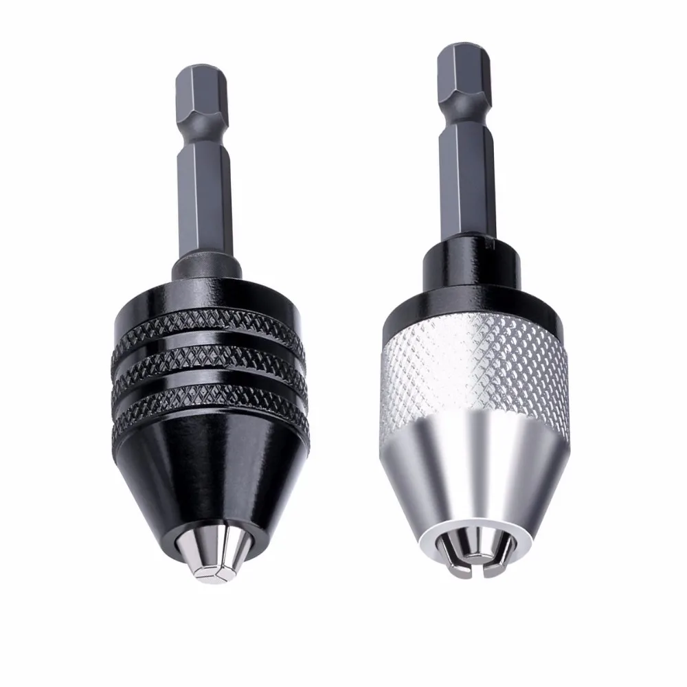 3-Jaw Drill Chuck Keyless Drill Chuck Screwdriver Impact Driver Adaptor Hex Shank Drill Bit Tool Quick Change Convertor Adapter 3-Jaw Drill Chuck Keyless Drill Chuck Screwdriver Impact Driver Adaptor Hex Shank Drill Bit Tool Quick Change Convertor Adapter