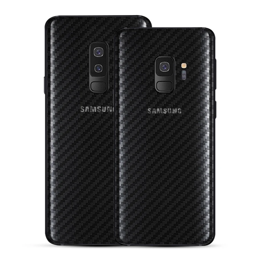 100 шт. в упаковке 3D Carbon Fibre Back пленка для samsung Galaxy S9+ Примечание 8 S8 S8+ S10 10 lite сзади Matt Экран протектор
