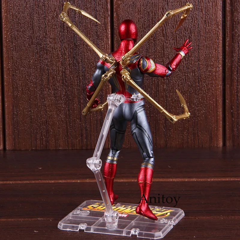 Beste Hot Toys Marvel Avengers Infinity War Iron Spider Spiderman Action Figure PVC Spider Man Figuur Collectible Model Toy 17cm