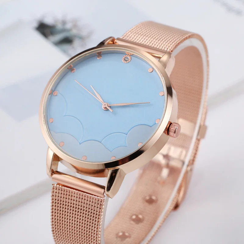 Reloj mujer горячая Распродажа браслетов часы женские люксовый бренд из нержавеющей стали циферблат кварцевые наручные часы женские часы
