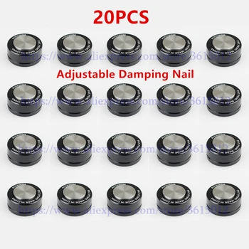 

20pcs/lot 39mm Shock-absorbing Isolation Stand Feet Speaker Spike Pad Ceramics Ball Stainless Steel Adjustable Damping Nail #4