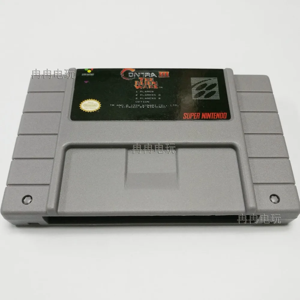 Contra III NTSC Game Card For USA Version Player game card gifts | Электроника