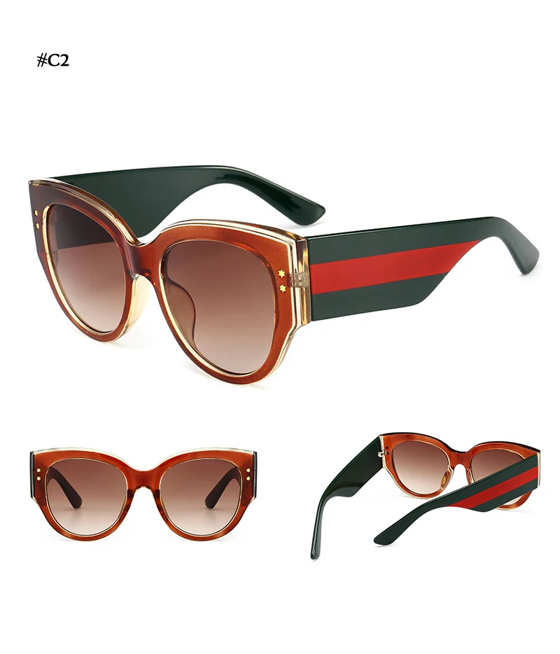 New 2018 Round Cat Eye Sunglasses (10)