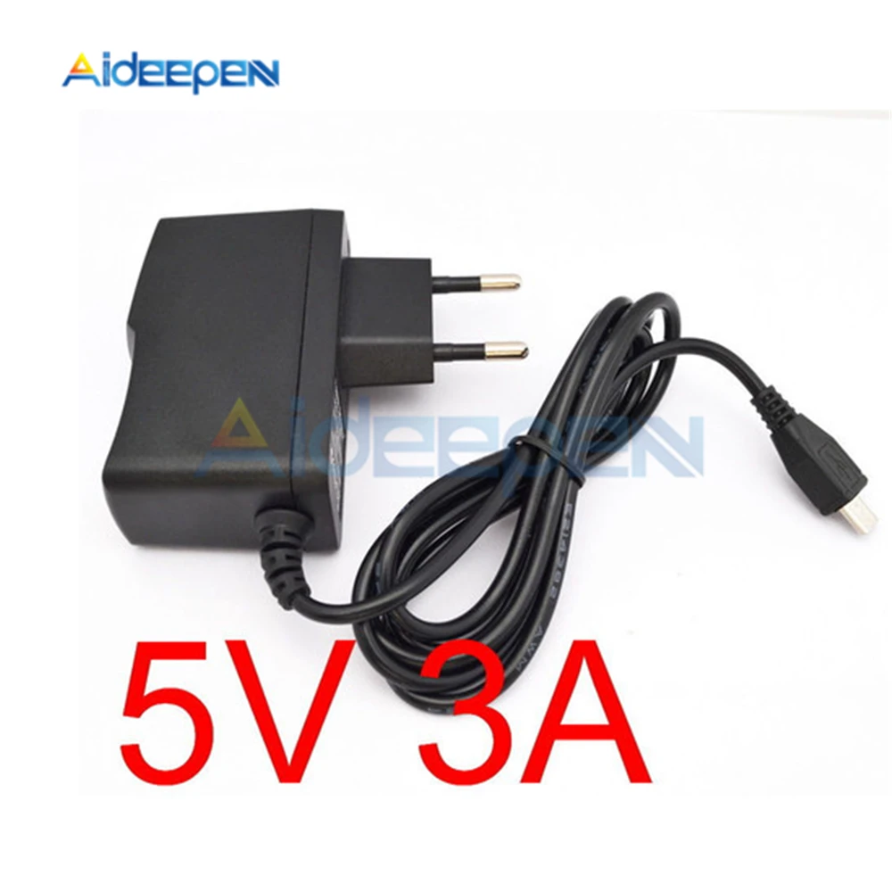 100-240V AC to DC Power Adapter Supply Charger Adapter 5V 3A EU Plug for Switch LED Strip Lamp