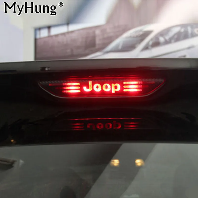 Углеволоконная виниловая заднее стекло Тормозная светильник украшения Стикеры для Jeep Grand Cherokee для компас 2011 2012 2013 4D